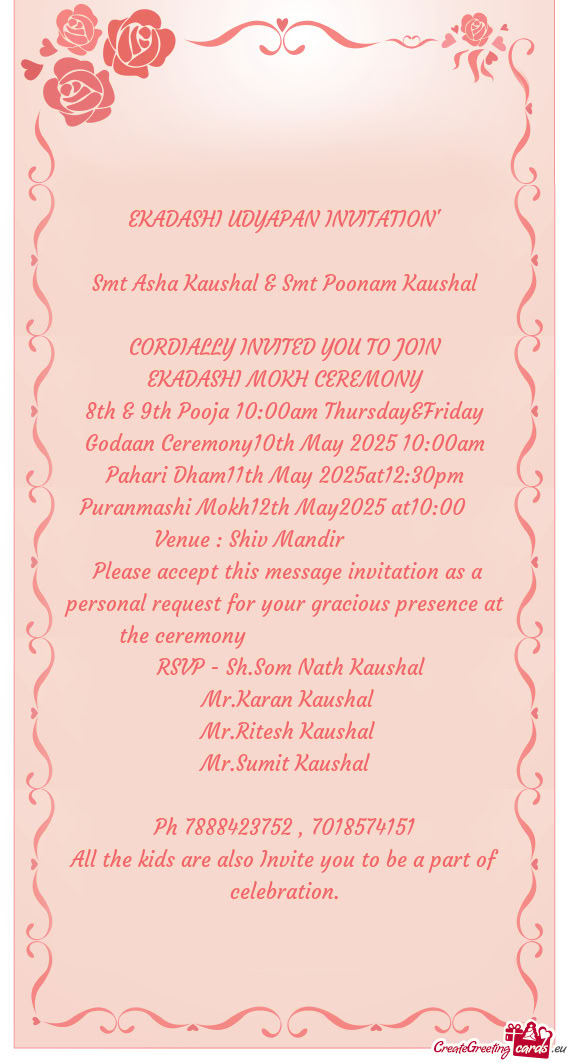 EKADASHI MOKH CEREMONY