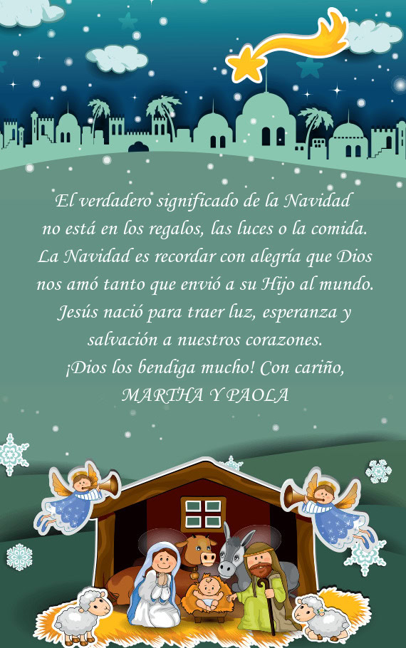 El verdadero significado de la Navidad