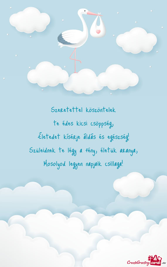 Életedet kísérje áldás és egészség