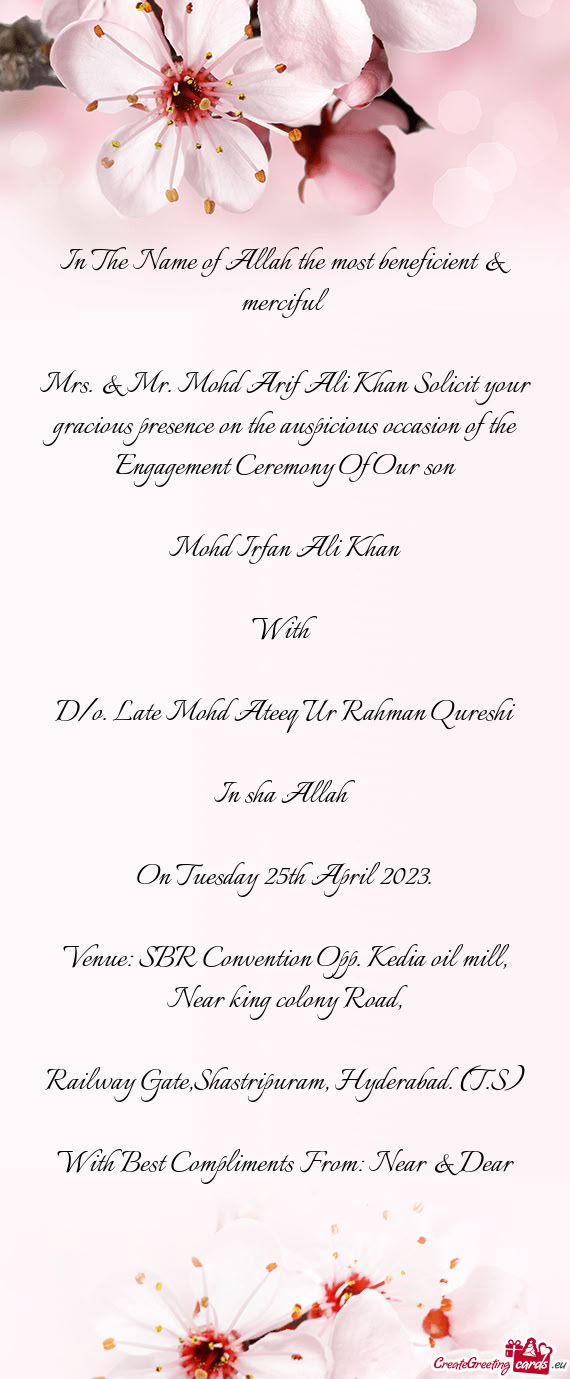 Ement Ceremony Of Our son