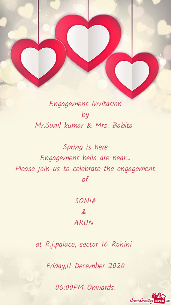 Engagement bells are near…