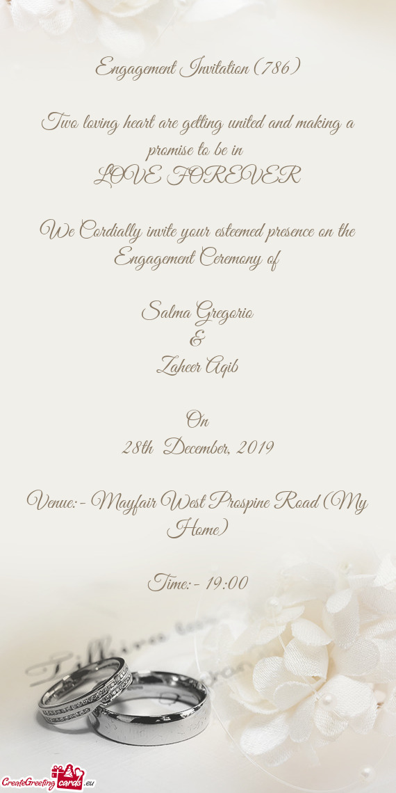 Engagement Invitation (786)