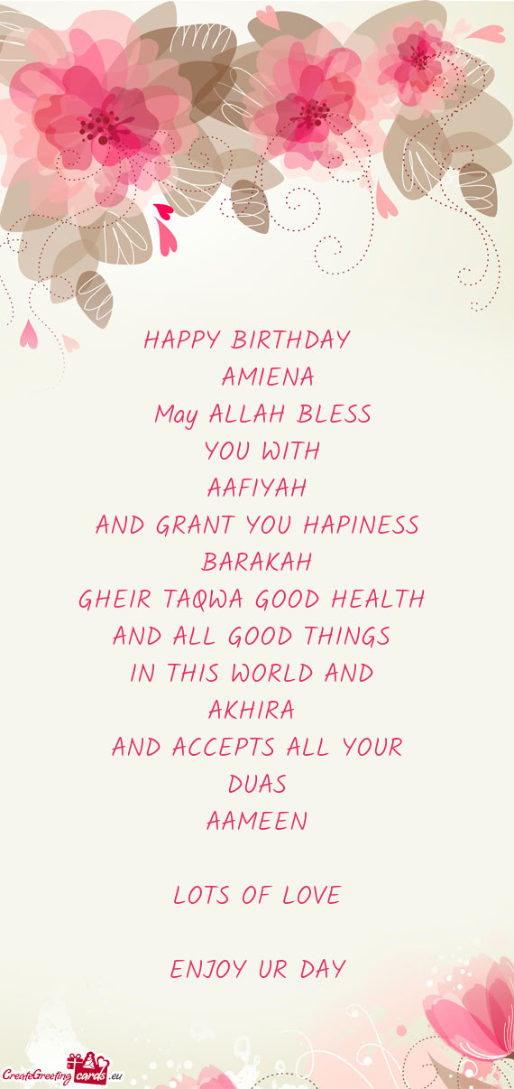 ENJOY UR DAY