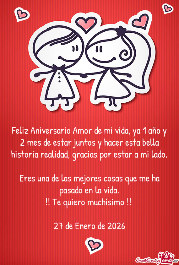 Eres una de las mejores cosas que me ha pasado en la vida