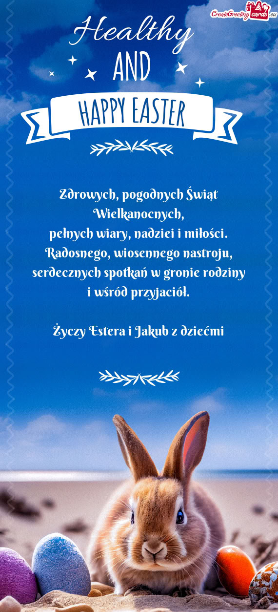 Estera i Jakub z dziećmi