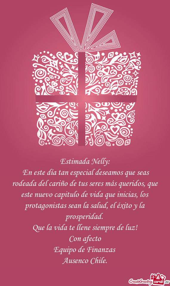 Estimada Nelly