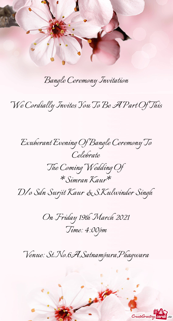 Exuberant Evening Of Bangle Ceremony To Celebrate