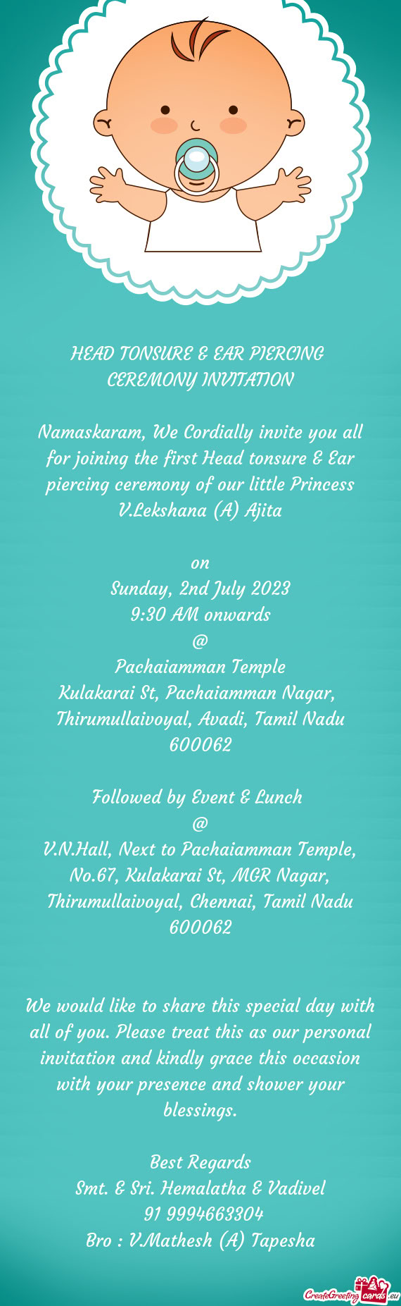 F our little Princess V.Lekshana (A) Ajita