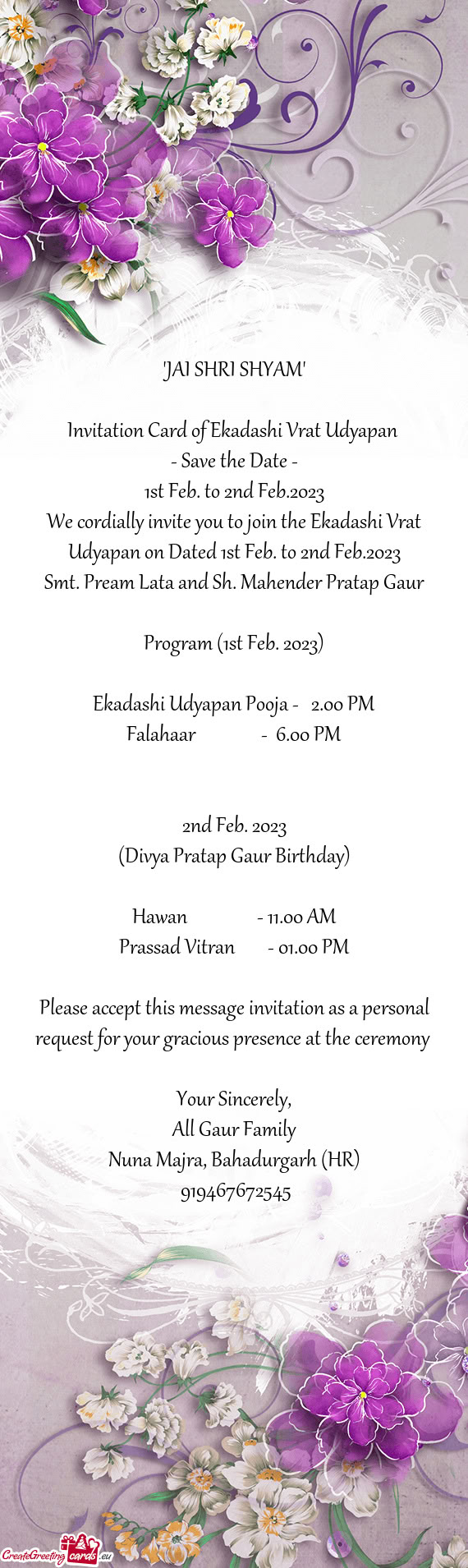 Falahaar    - 6.00 PM