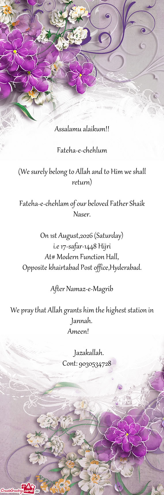 Fateha-e-chehlum