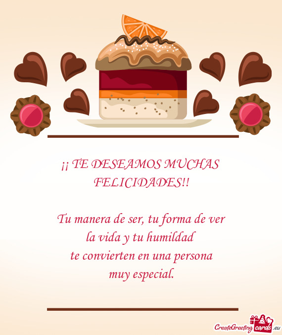 FELICIDADES