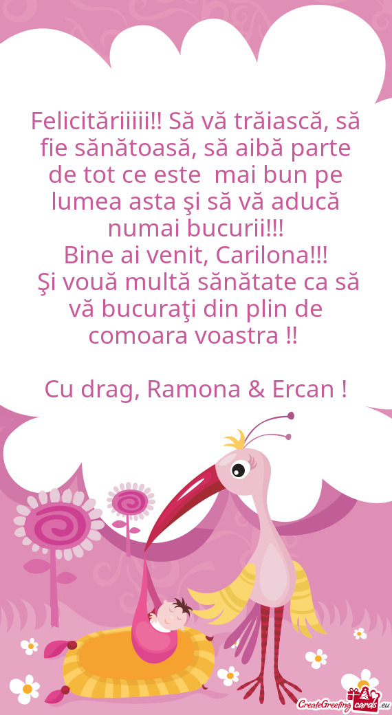 Felicităriiiii!! Să vă trăiască, să fie sănătoasă, să aibă parte de tot ce este mai bun