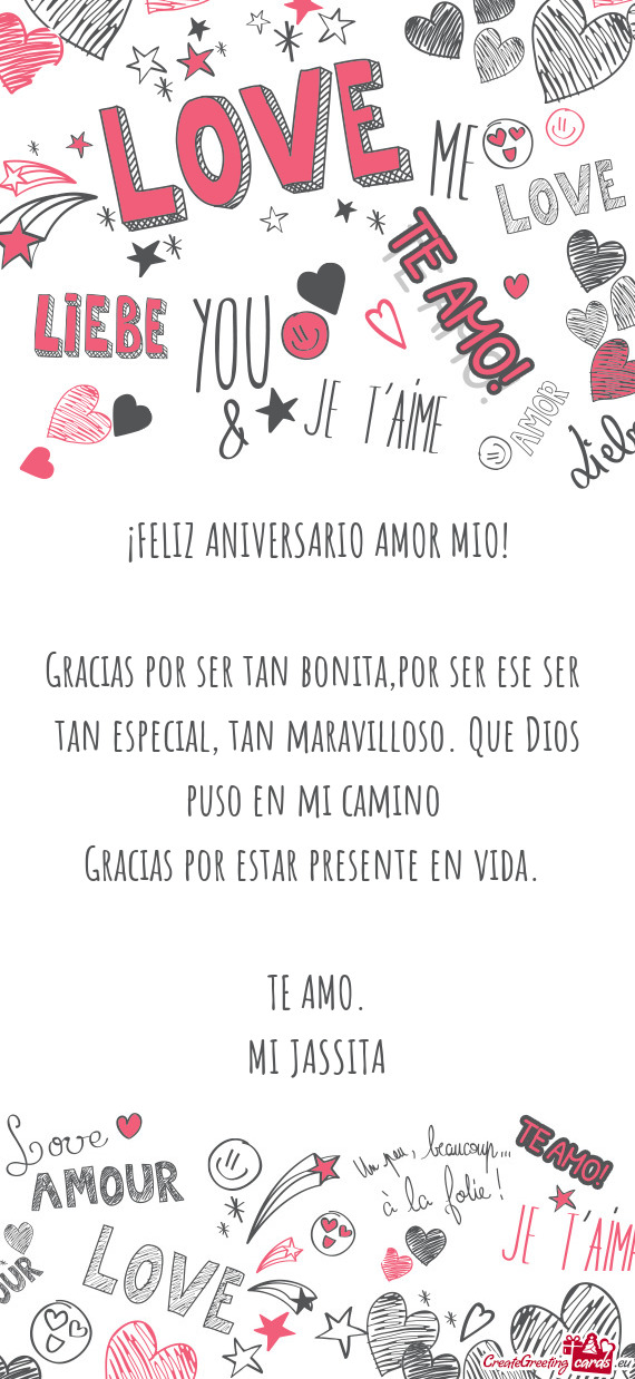 ¡FELIZ ANIVERSARIO AMOR MIO