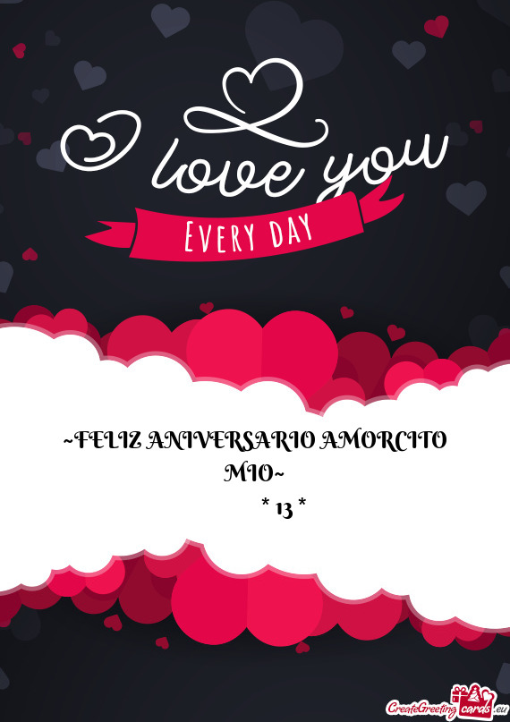 ~FELIZ ANIVERSARIO AMORCITO MIO~