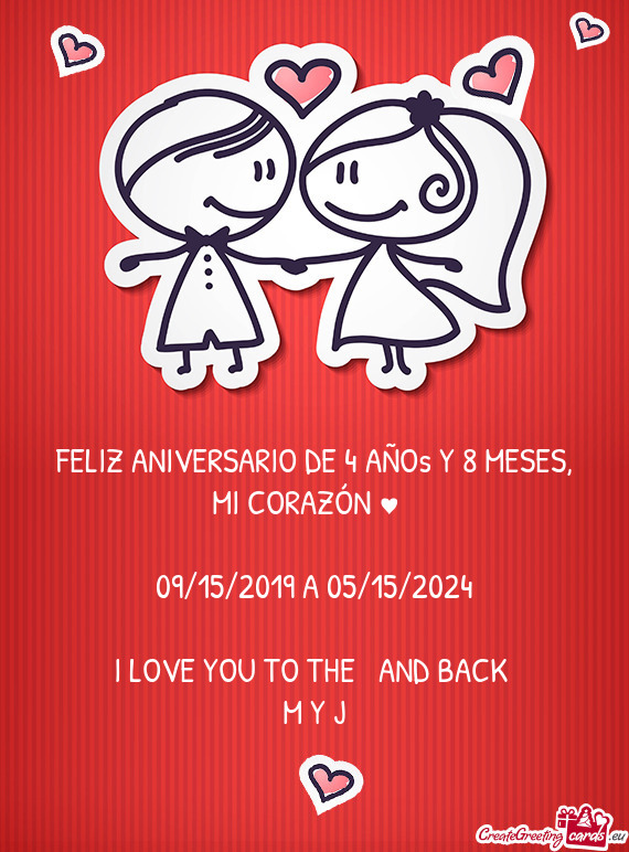 FELIZ ANIVERSARIO DE 4 AÑOs Y 8 MESES, MI CORAZÓN ♥️