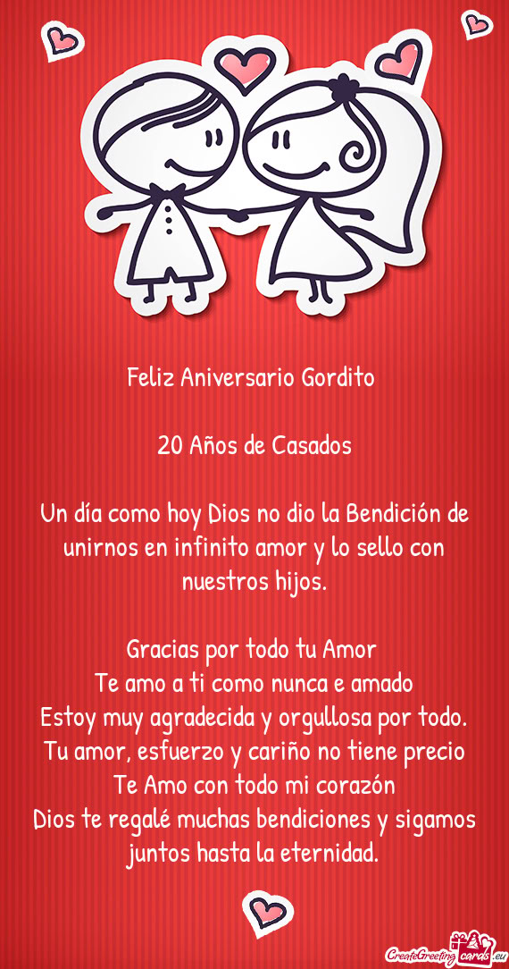 Feliz Aniversario Gordito