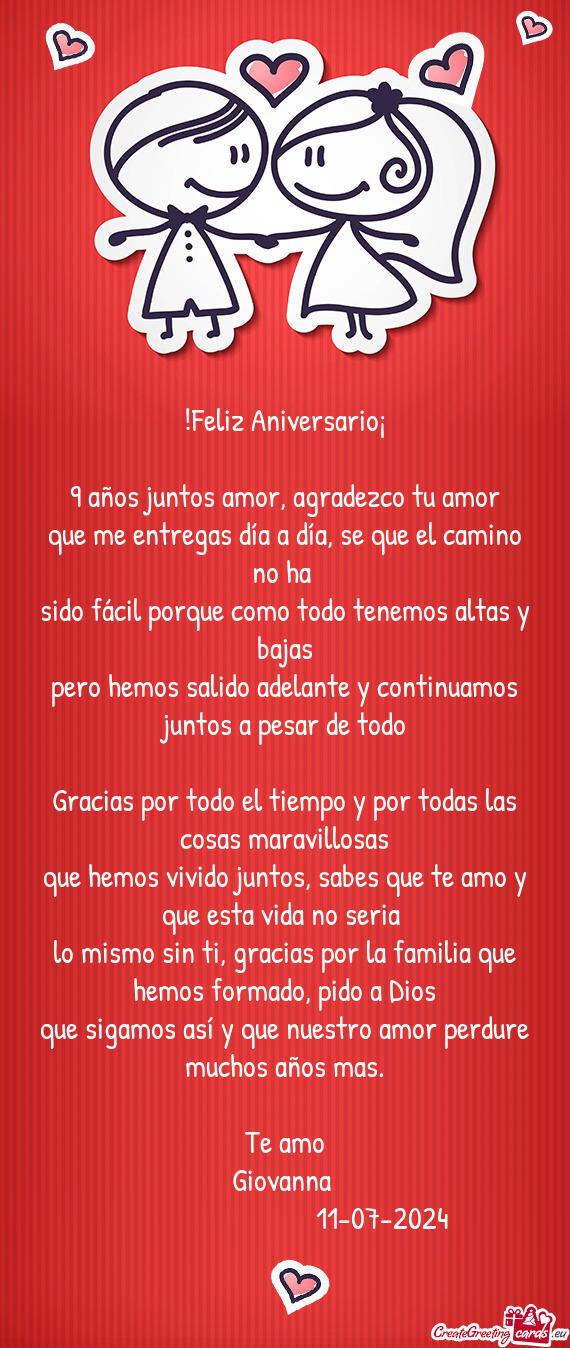 Feliz Aniversario¡