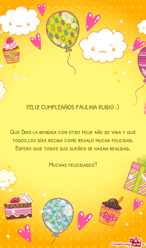 FELIZ CUMPLEAÑOS PAULINA RUBIO :)