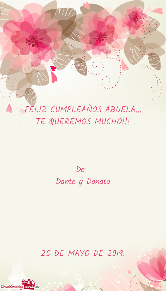 FELIZ CUMPLEAÑOS ABUELA