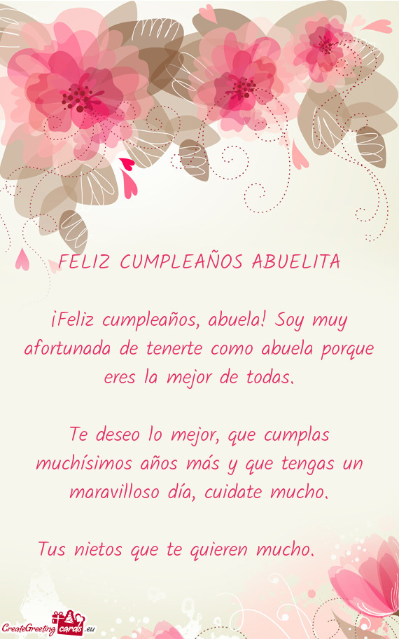 ♡FELIZ CUMPLEAÑOS ABUELITA♡