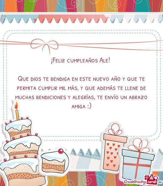 ¡Feliz cumpleaños Ale