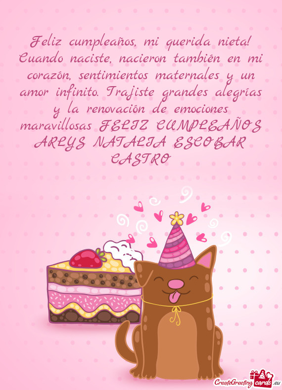 FELIZ CUMPLEAÑOS ARLYS NATALIA ESCOBAR CASTRO