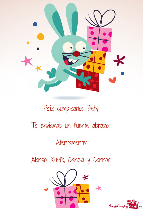 Feliz cumpleaños Bety