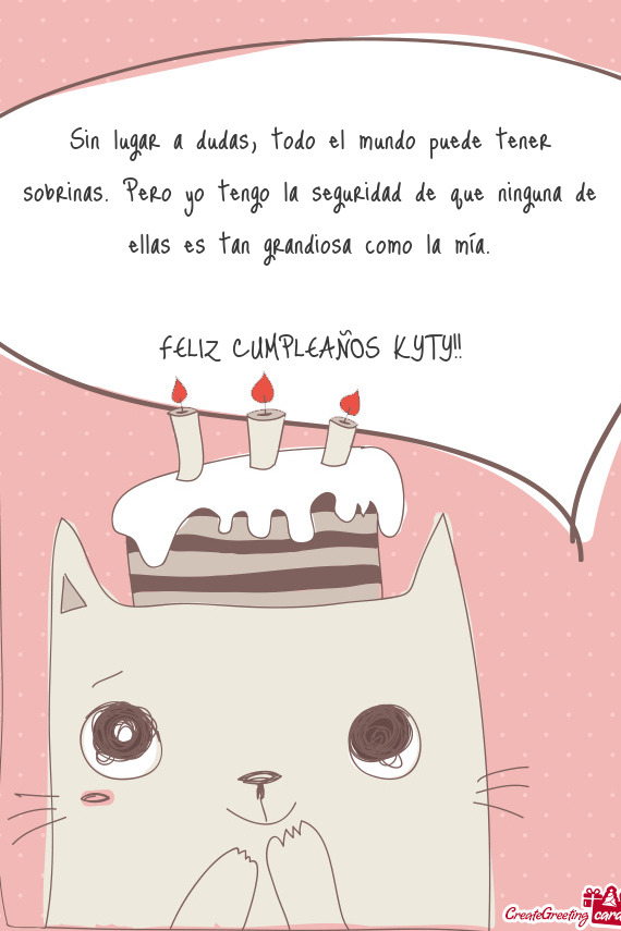 FELIZ CUMPLEAÑOS KYTY