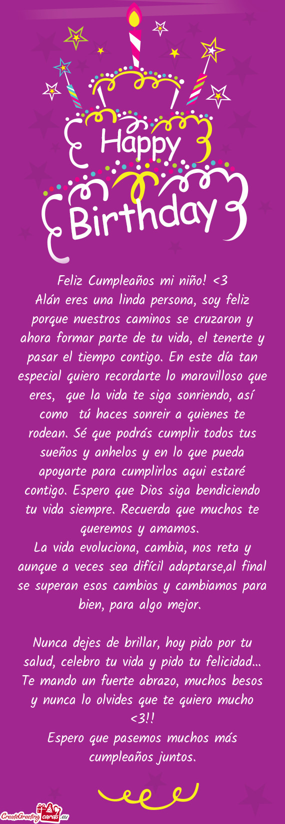 Feliz Cumpleaños mi niño! <3