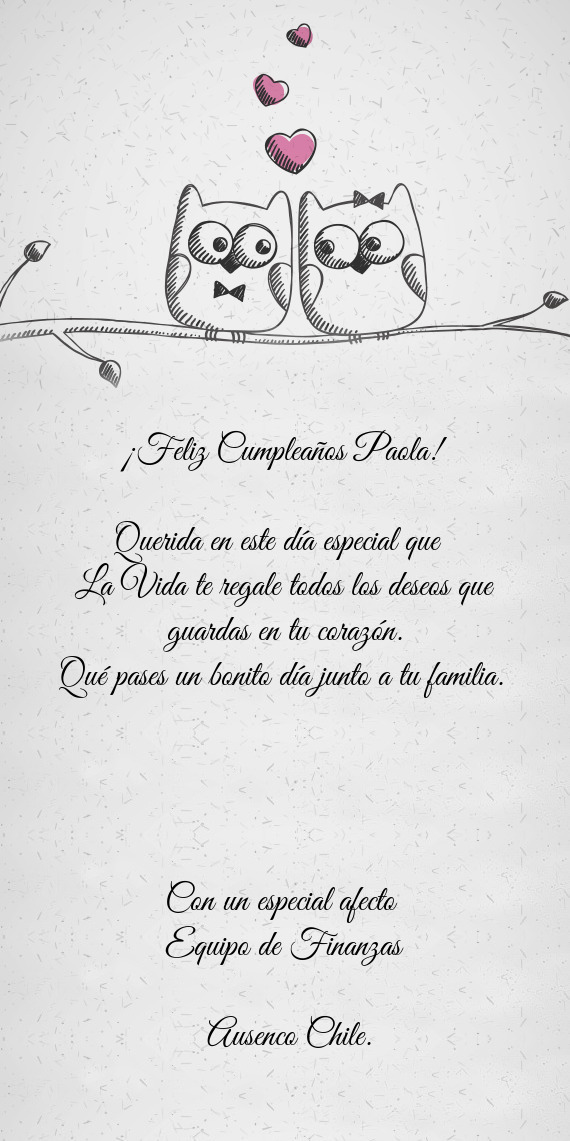 ?Feliz Cumpleaños Paola