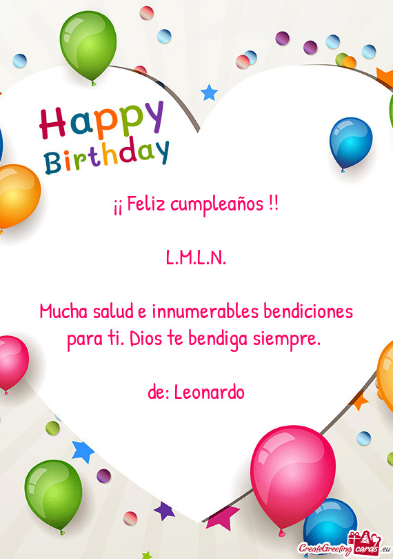 ¡¡ Feliz cumpleaños