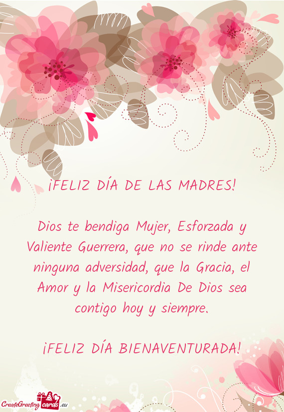 ¡FELIZ DÍA DE LAS MADRES