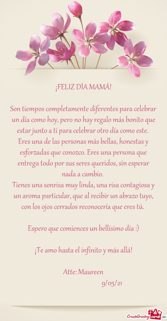 ?FELIZ DÍA MAMÁ