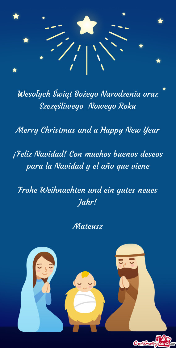 ?Feliz Navidad! Con muchos buenos deseos para la Navidad y el año que viene