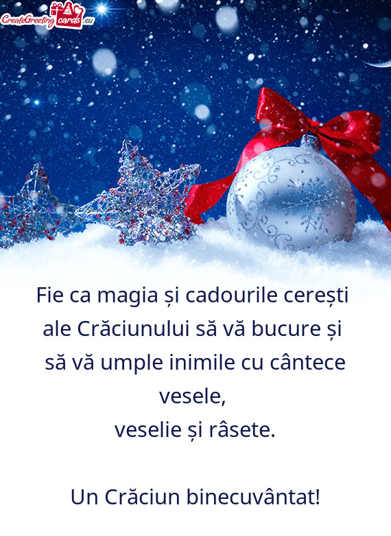 Fie ca magia și cadourile cerești