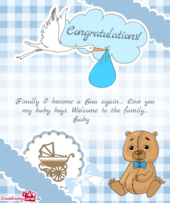 Finally I become a Bua again