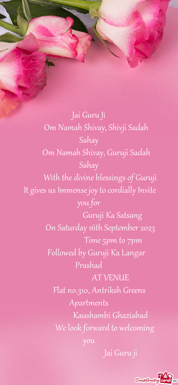 Followed by Guruji Ka Langar Prashad