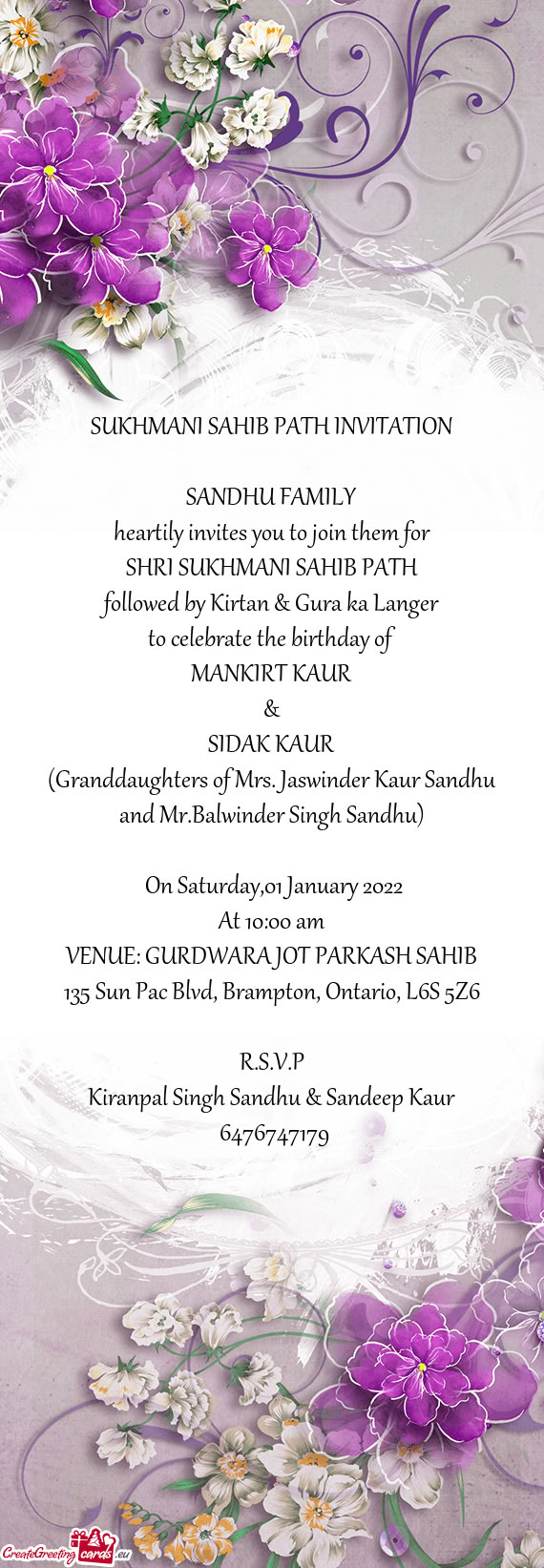 Followed by Kirtan & Gura ka Langer