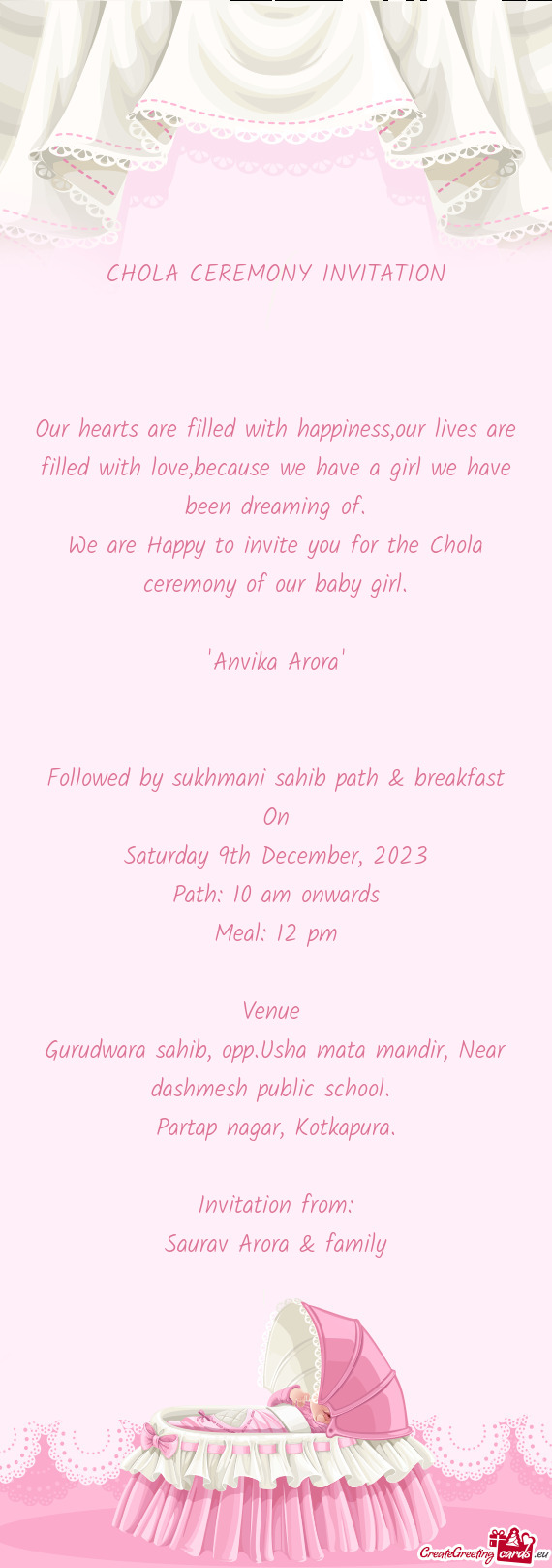 Followed by sukhmani sahib path & breakfast