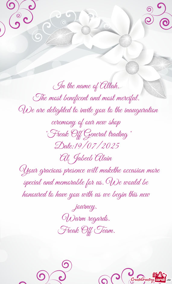 "Freak Off General trading "