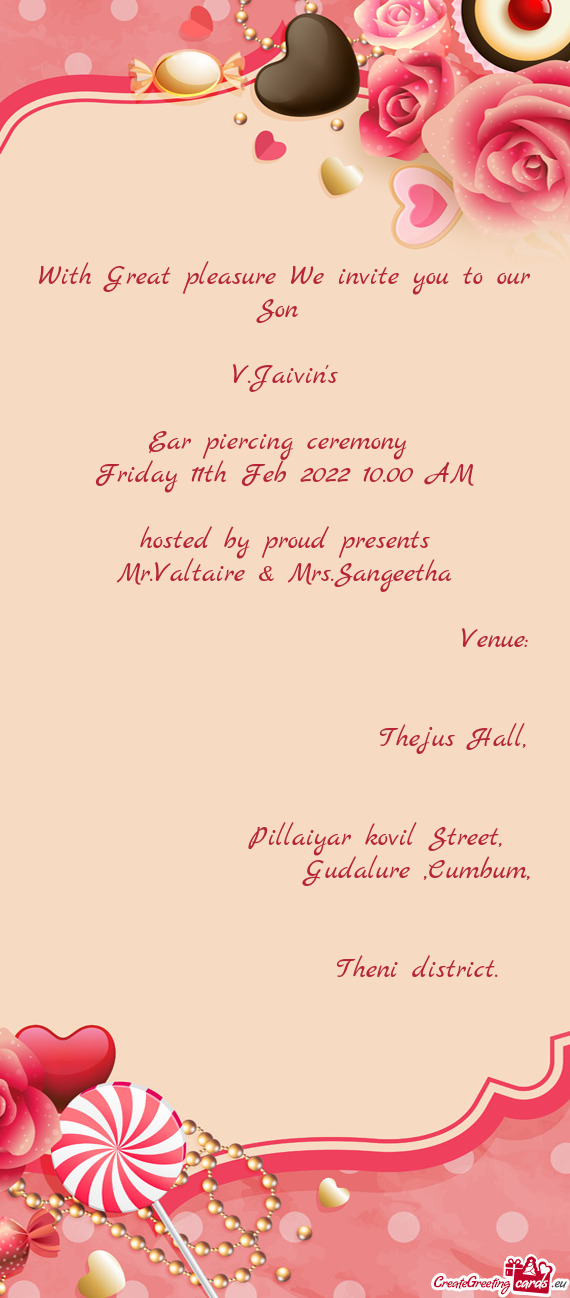 Friday 11th Feb 2022 10.00 AM