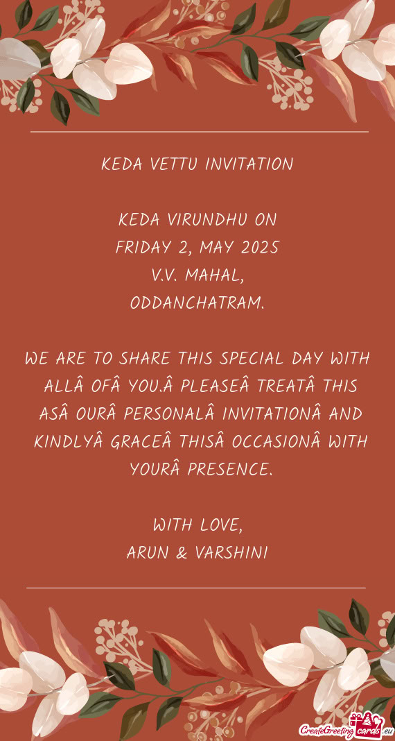 FRIDAY 2, MAY 2025