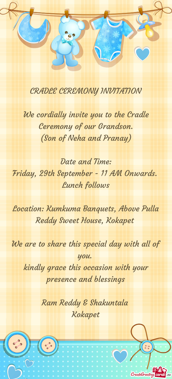 Friday, 29th September - 11 AM Onwards