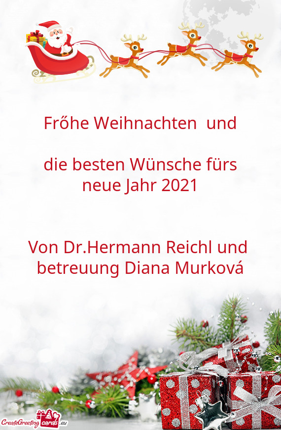 Frőhe Weihnachten und