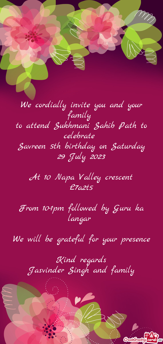 From 10-1pm followed by Guru ka langar