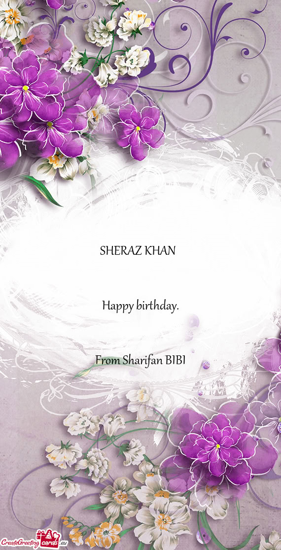 From Sharifan BIBI