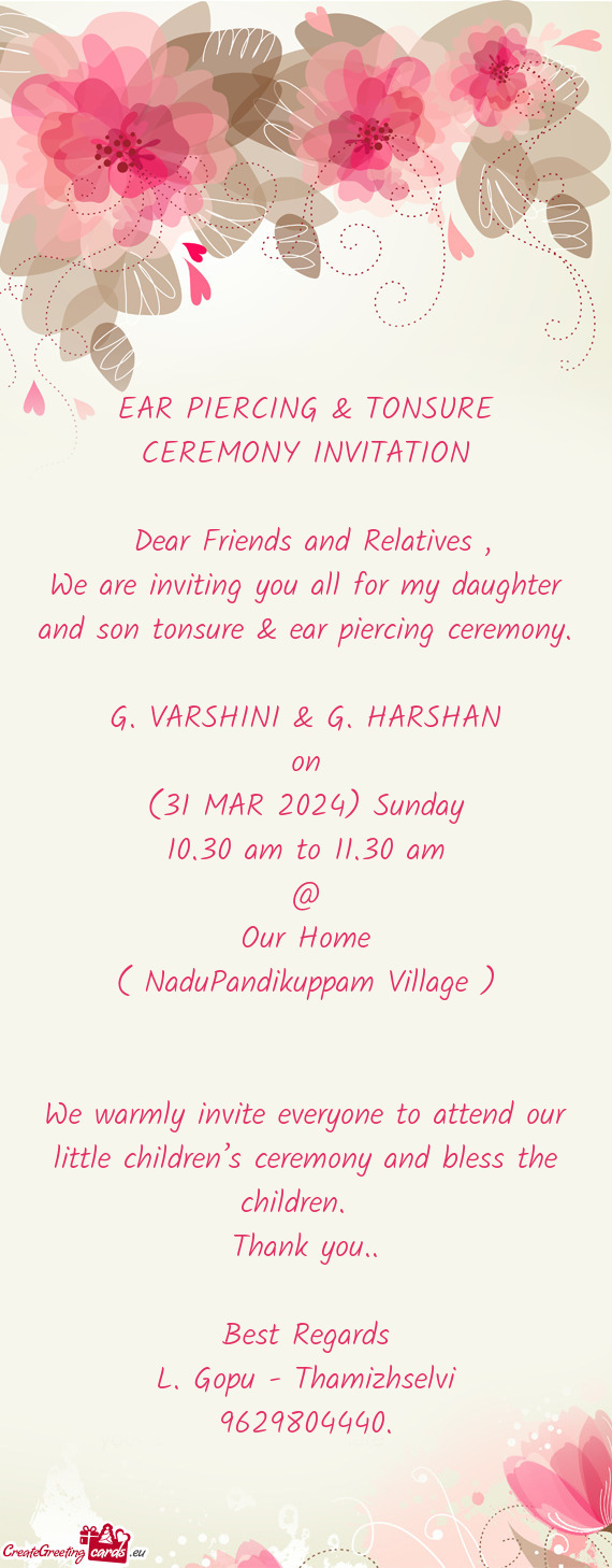 G. VARSHINI & G. HARSHAN