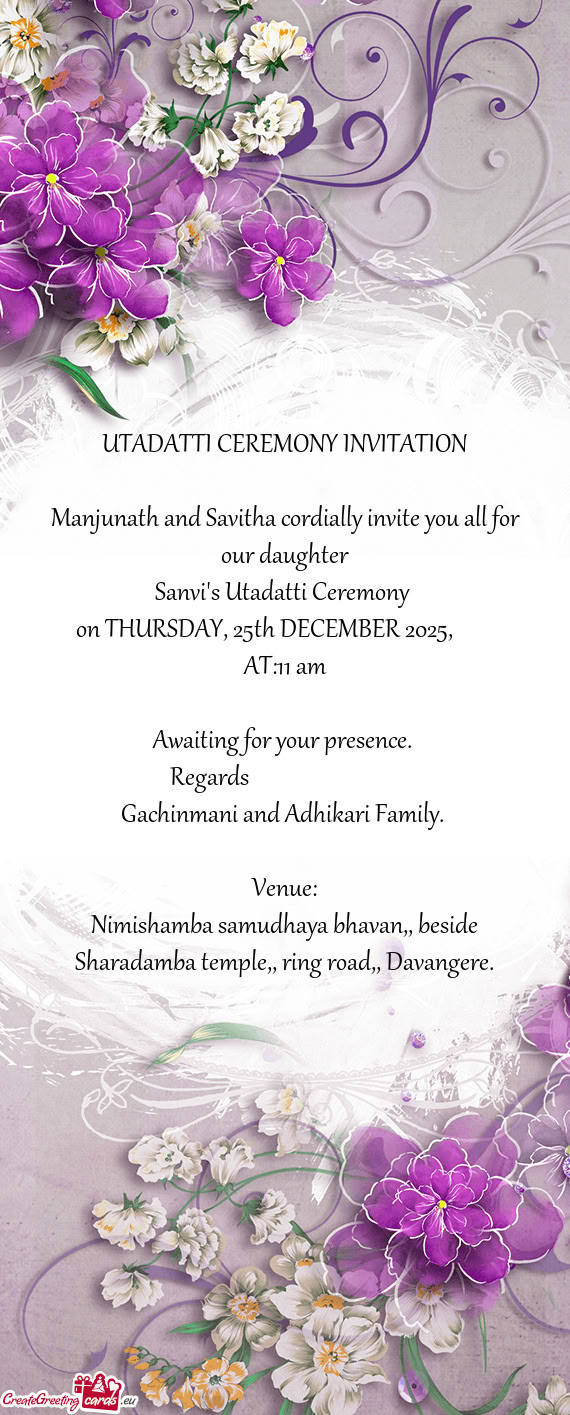 Gachinmani and Adhikari Family