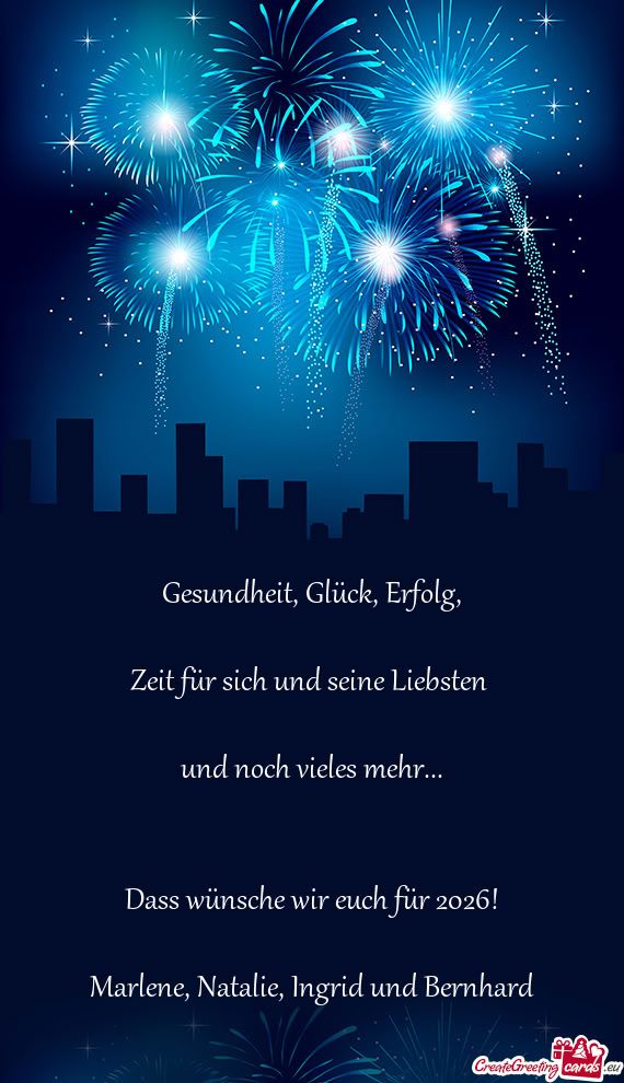 Gesundheit, Glück, Erfolg