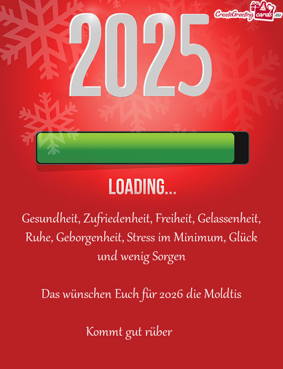 Gesundheit, Zufriedenheit, Freiheit, Gelassenheit, Ruhe, Geborgenheit, Stress im Minimum, Glück und